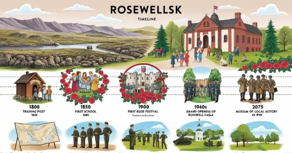 Rosewellsk Through Time: A Historical Timeline